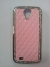 Кожен гръб с камъни за Samsung i9500 Galaxy S4 №1